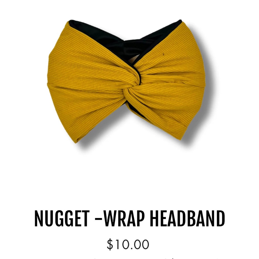 Silk lined wrap headband